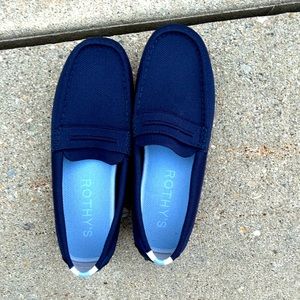Rothy’s Navy Blue Driving moccasins